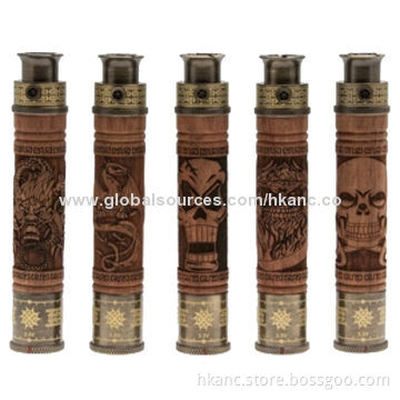 2014 Popular Wooden Pattern E-fire Starter Kit with 1100mAh Battery Capacity
